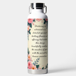 Botella De Agua Saludo de Spaceman