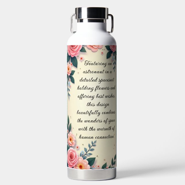 Botella De Agua Saludo de Spaceman (Delantero)