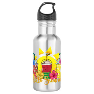 Botella De Agua Saludo Fruta tropical refrescante Smoothie
