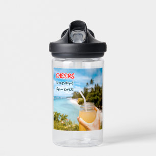 Botella De Agua Saludos a una vida agradecida en la Tierra