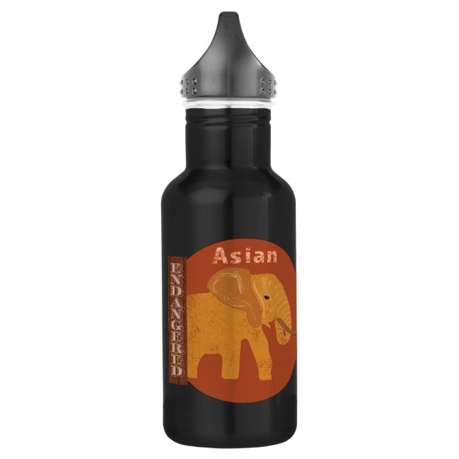 Botella De Agua Salvar a los elefantes asiáticos (Izquierda)
