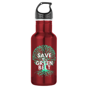 Botella De Agua Salvar al cinturón verde