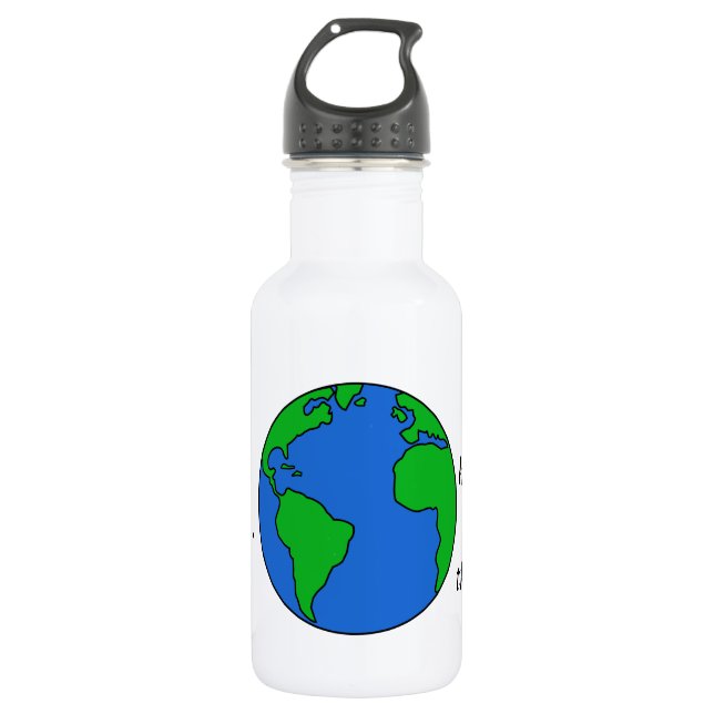 Botella De Agua Salvar al planeta (Anverso)