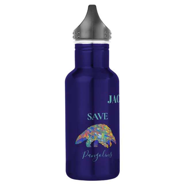 Botella De Agua Salvar Pangolines Personalizado (Izquierda)