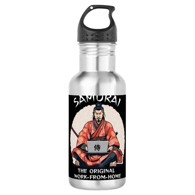 Botella De Agua Samurai: Los profesionales originales del trabajo  (Anverso)