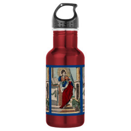 Botella De Agua San Bárbara con artillería (M 007) Rojo