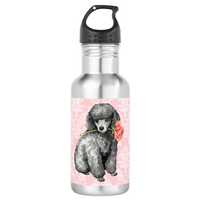 Botella De Agua San Valentín Rosa en miniatura (Anverso)