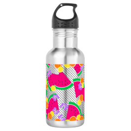 Botella De Agua sandía roja amarilla Lemones tropicales