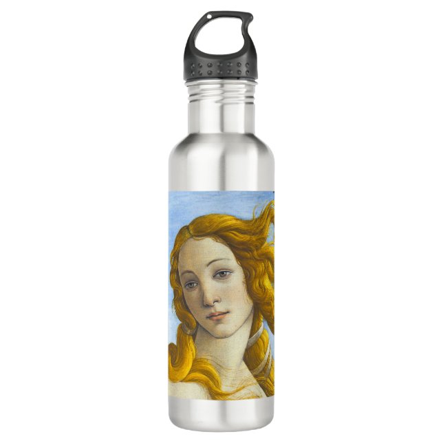 Botella De Agua Sandro Botticelli - Nacimiento de Venus Close-up (Anverso)
