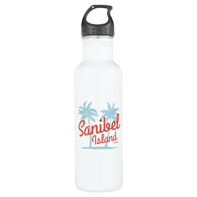Botella De Agua Sanibel Island Florida Gulf Coast Souvenir (Anverso)