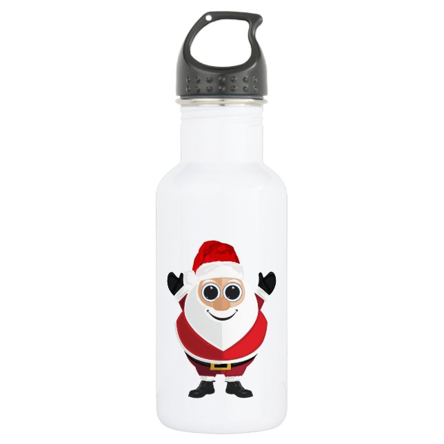 Botella De Agua Santa Claus (Anverso)
