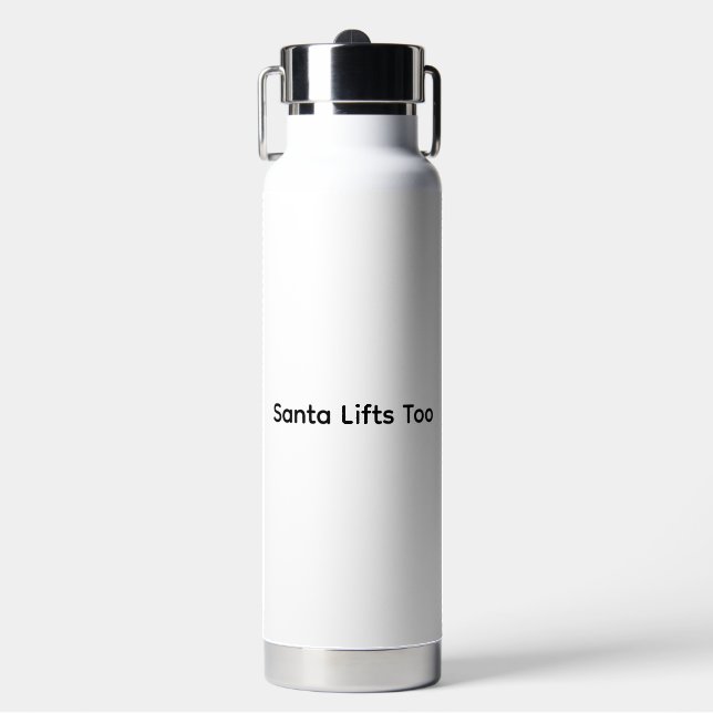 Botella De Agua Santa de Navidad Gimnasio  (Frente)