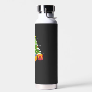 Botella De Agua Santa divertido Chihuahua perro árbol de Navidad r