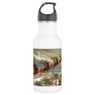 Botella De Agua Santa Flys sobre los tops del tejado