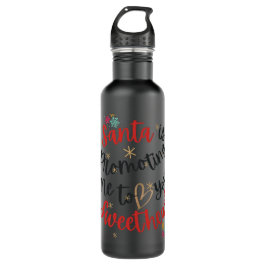 Botella De Agua Santa me está promoviendo a los Navidades