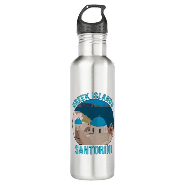 Botella De Agua Santorini (Anverso)