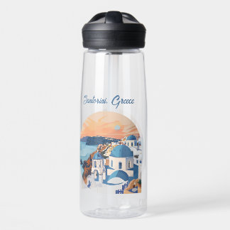 Botella De Agua Santorini, Grecia