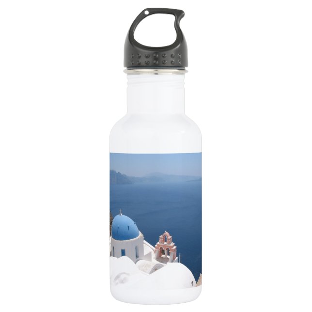 Botella De Agua Santorini Grecia (Anverso)