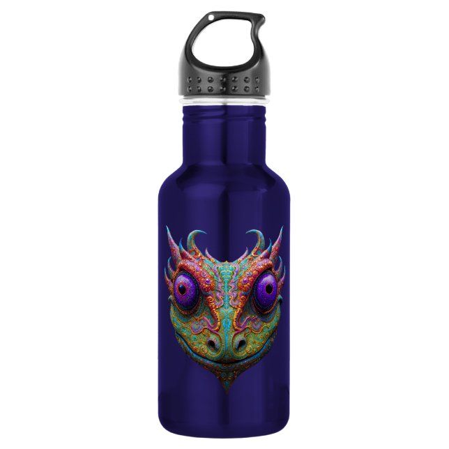 Botella De Agua Sapo/Gecko/Rana Místico (Anverso)