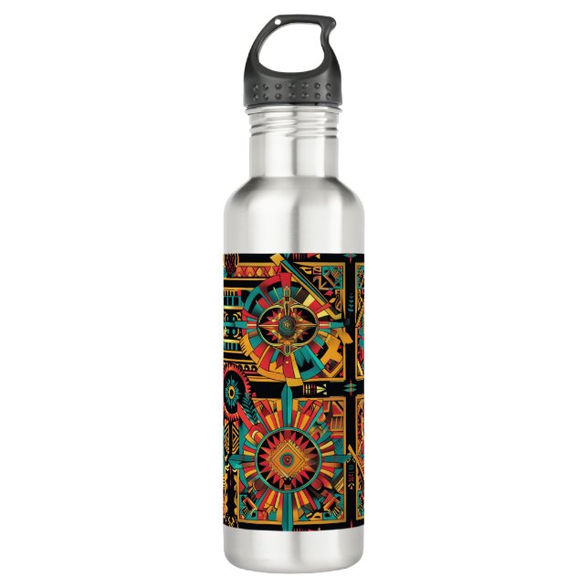 Botella De Agua Sapphire encantado "Aztec Dream" 710ml Agua Acero (Anverso)