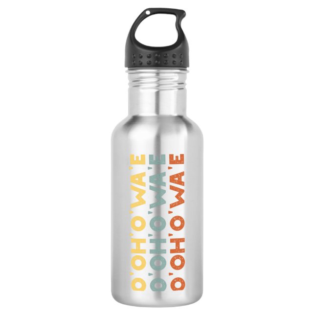 Botella de agua - Sarcástico Bo'O'Wa'er British (Anverso)