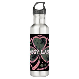 Botella De Agua Sassy Lassy Grunge Plover Clover T-Shirt