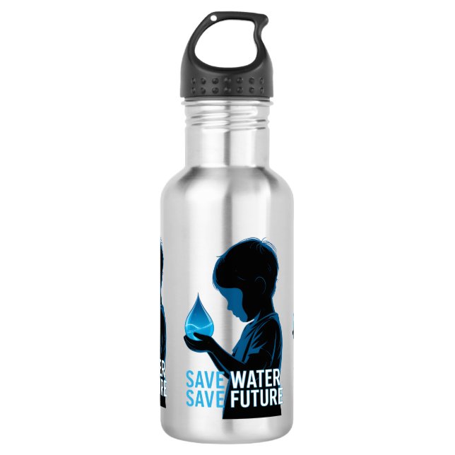 Botella De Agua Save Water Save Future (Anverso)