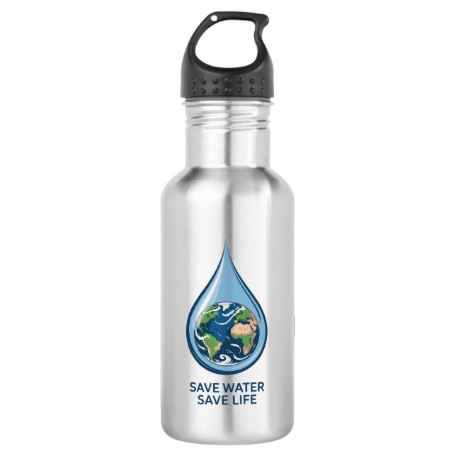 Botella De Agua Save Water Save Life (Anverso)