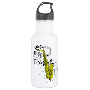 Botella De Agua Saxofón