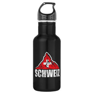Botella De Agua Schweiz Matterhorn Suiza Vintage