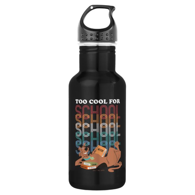Botella De Agua Scooby-Doo También Guay Para La Escuela (Anverso)
