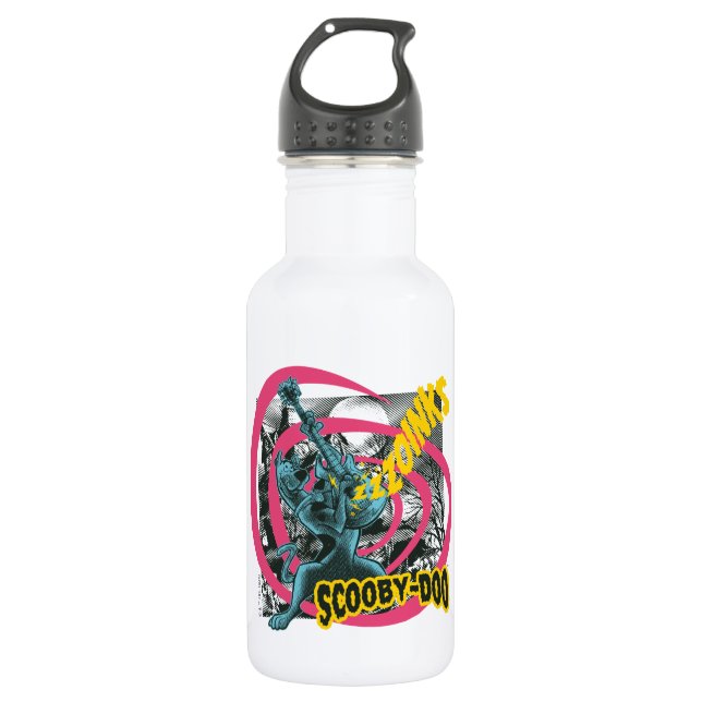Botella De Agua Scooby-Doo Zoinks Punk Guitar Gráfico (Anverso)