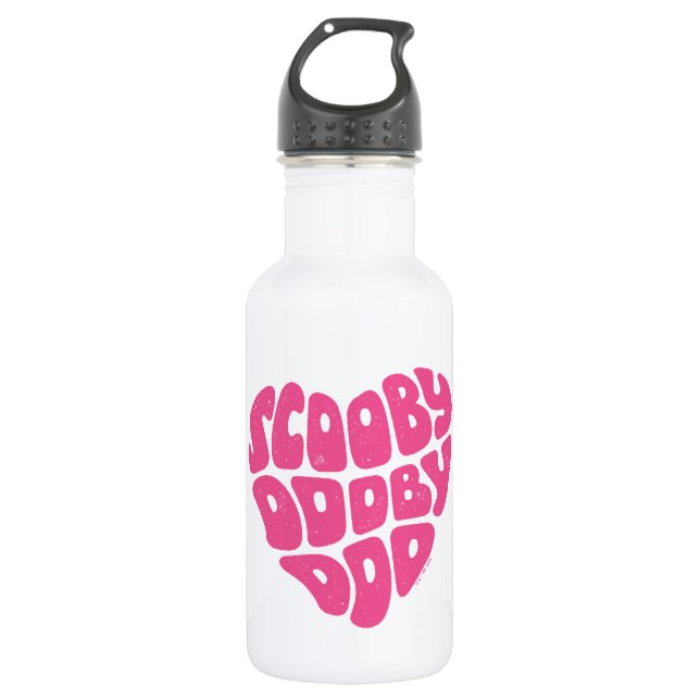 Botella De Agua Scooby Dooby Doo Heart (Anverso)