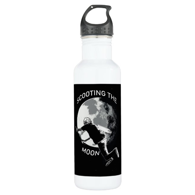 Botella De Agua Scooting the Moon - Stunt Scooter (Anverso)