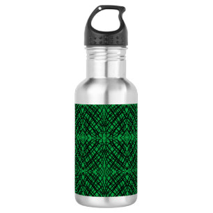 Botella De Agua Scribe simple   Tejido Espejo   Verde  
