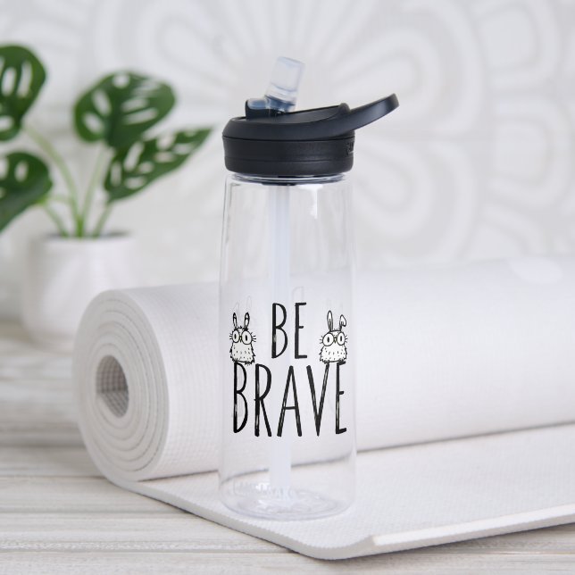 Botella De Agua Sé Valiente (Yoga (girado))