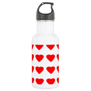 Botella De Agua Sea mi jGibney de los corazones 36Red Transp de la