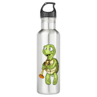 Botella De Agua Sea Turtle Trumpet Player Kids Music Orchestra