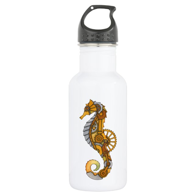 Botella De Agua Seahorse de Steampunk (Anverso)