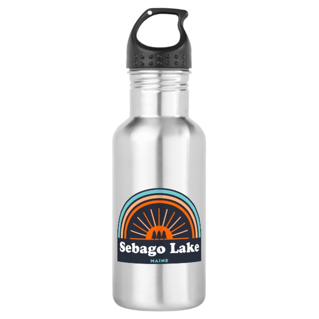 Botella De Agua Sebago Lake Maine Rainbow (Anverso)