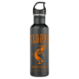 Botella De Agua Sedona Arizona Kokopelli Souvenir Desig con proble
