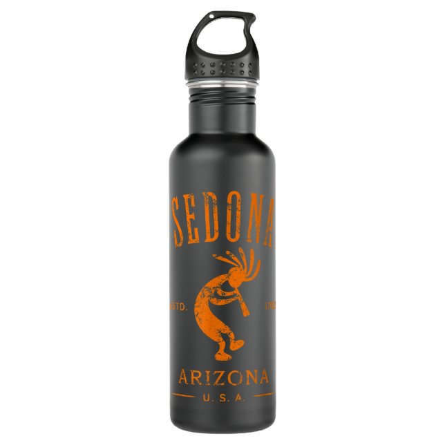 Botella De Agua Sedona Arizona Kokopelli Souvenir Desig con proble (Anverso)