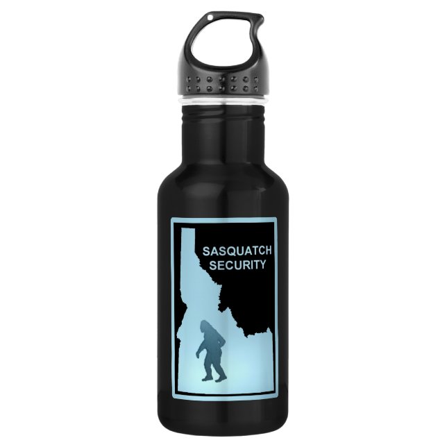 Botella De Agua Seguridad Sasquatch - Idaho (Anverso)