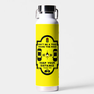 Botella De Agua Seguridad vial en bicicleta