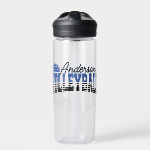 Botella De Agua Selector de voleibol personalizado ADD NAME Team C
