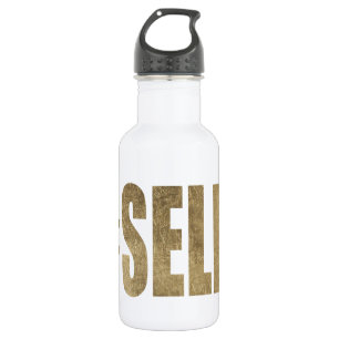 Botella De Agua Selfie de oro