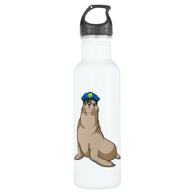 Botella De Agua Sellar como oficial de policía (Anverso)