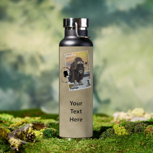 Botella De Agua Sello conmemorativo de buey almizclero