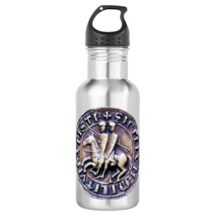 BOTELLA DE AGUA SELLO DE LOS CABALLEROS TEMPLARIOS