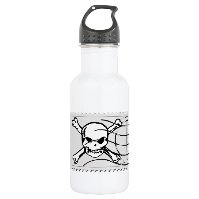 Botella De Agua Sello de zombies - (Anverso)